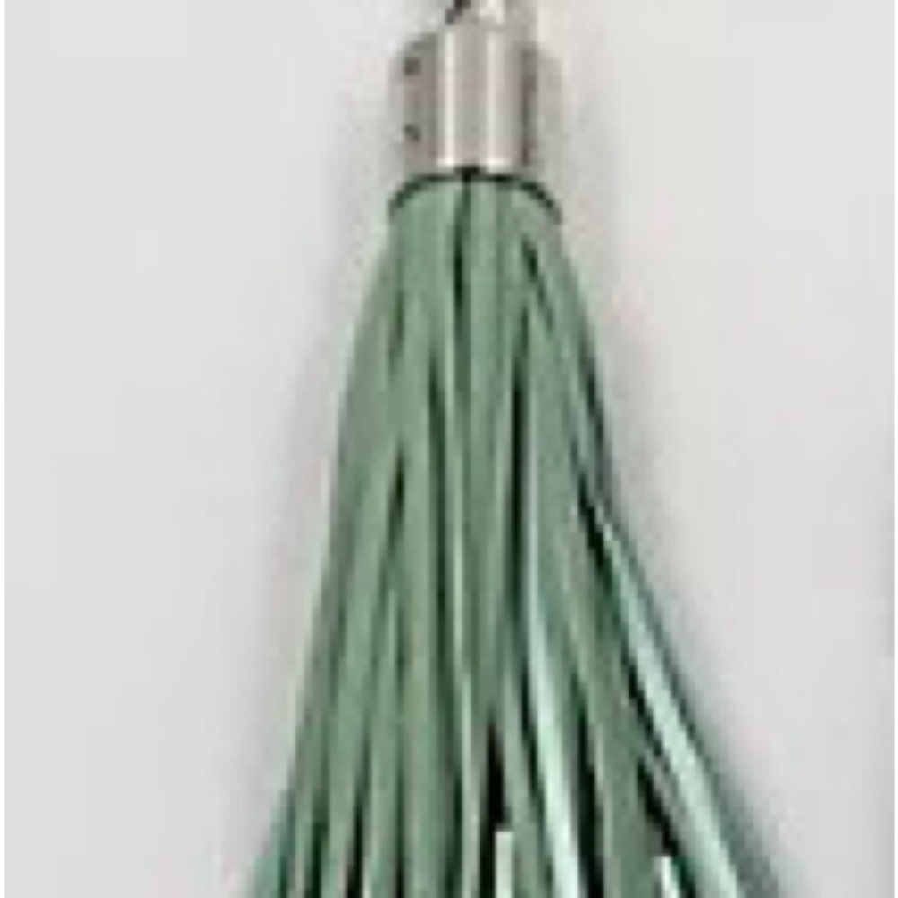 1 Sage Green Bolsetta Universal Charging Tassels for Apple & Android